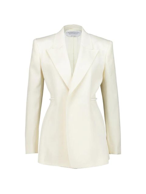 Gabriela Hearst Epona textured linen blazer - Neutrals - zdjęcie produktu nr 1