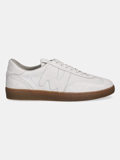 MSGM sneakersy zamszowe damskie kolor szary 3941MDS021 996