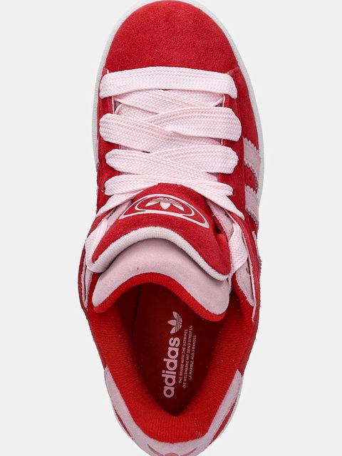 adidas Originals sneakersy zamszowe Campus 00S Double damskie kolor czerwony JQ5743