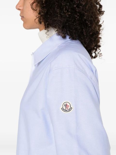 Moncler cotton button-fastening shirt - Blue