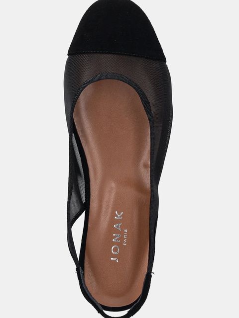 Jonak baleriny DALAYO kolor czarny z odkrytą piętą 3600234