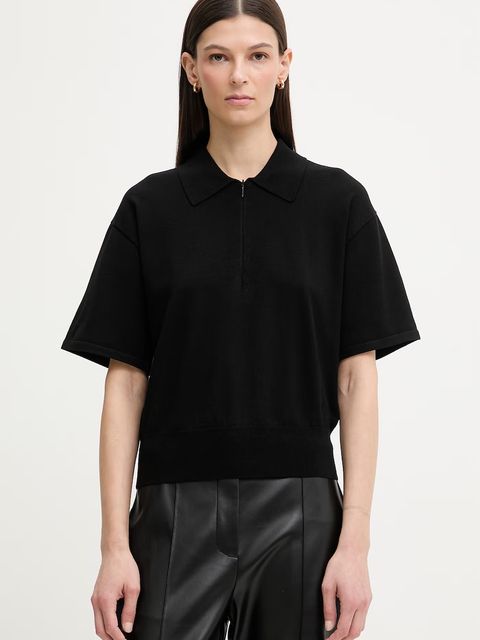 Calvin Klein polo swetrowe damskie z wiskozą - zdjęcie produktu nr 1