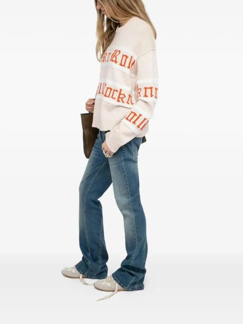 Zadig&Voltaire Markuz stripe-patterned sweater - Neutrals