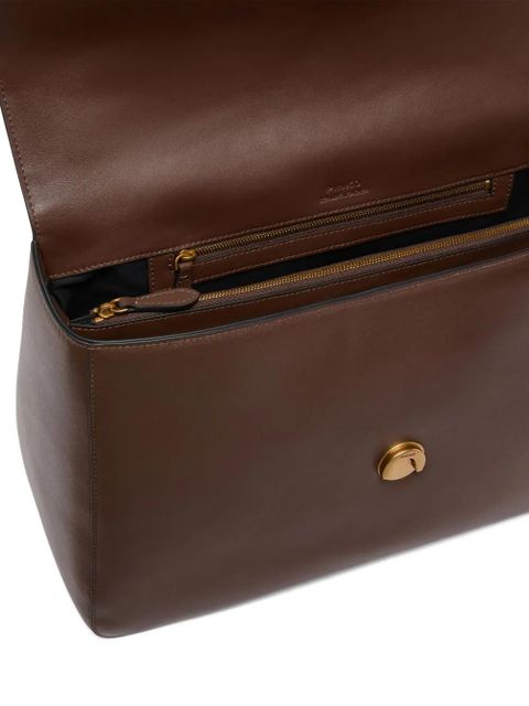 PINKO Love Birds buckle tote bag - Brown - zdjęcie produktu nr 2