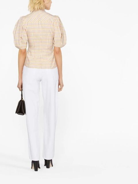 ISABEL MARANT Catalia puff-sleeve blouse - Yellow