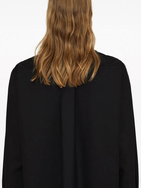 Jil Sander long-sleeve silk shirt - Black