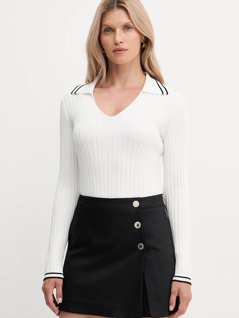 Pinko sweter damski kolor biały lekki 105418 A2PS - zdjęcie produktu nr 1