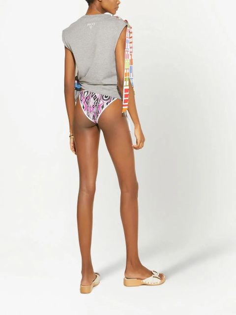 PUCCI graphic-print bikini bottoms - White