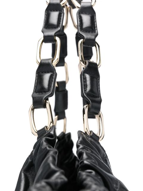 ANINE BING logo-embossed leather tote bag - Black