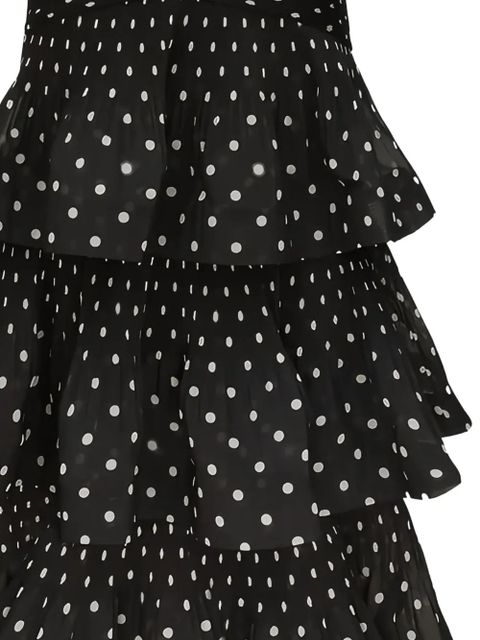 ZIMMERMANN pleated tiered skirt - Black - zdjęcie produktu nr 2