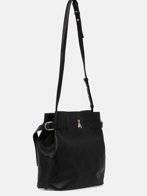 Patrizia Pepe torebka skórzana kolor czarny 2B0150 L162