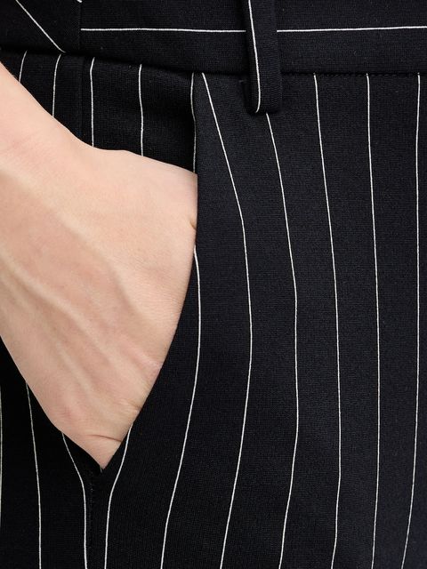 Marella spodnie Emme by Marella damskie kolor granatowy proste high waist 2525786052200