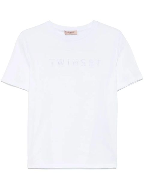 TWINSET logo-embroidered T-shirt - White - zdjęcie produktu nr 1