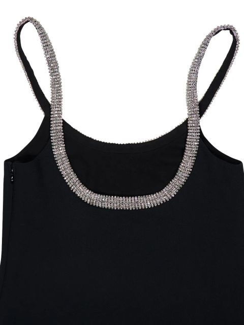 TOM FORD crystal asymmetrical-trawl maxi dress - Black