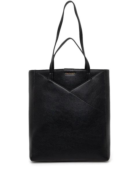TWINSET logo-lettering tote bag - Black - zdjęcie produktu nr 1