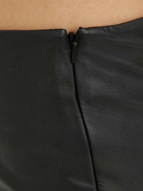 2NDDAY spódnica skórzana kolor czarny mini prosta