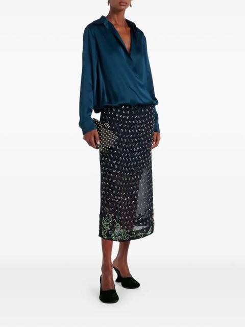 Aquazzura Cosmic studded clutch bag - Black