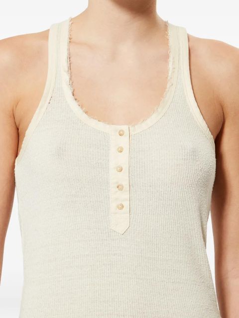 ISABEL MARANT Helma button-details tank top - Neutrals