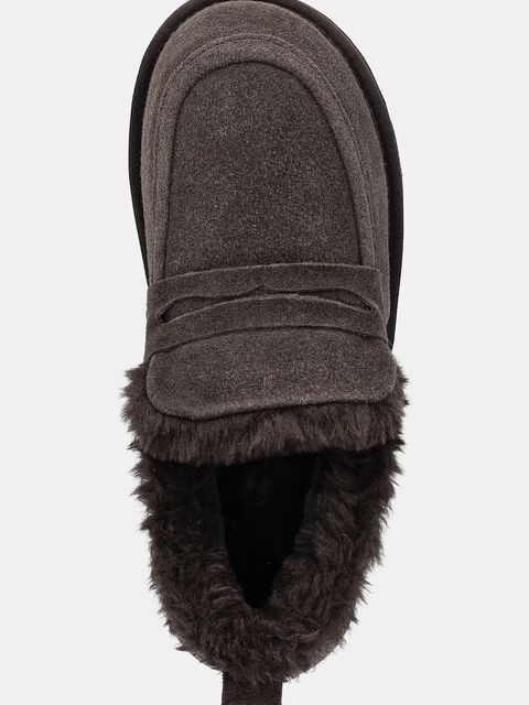 Answear.LAB śniegowce zamszowe kolor brązowy