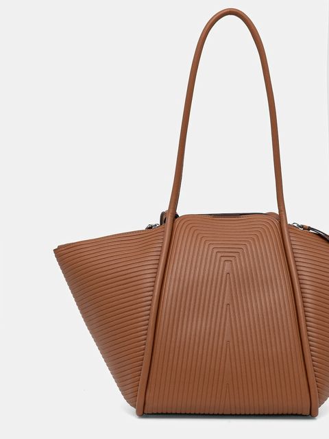 Karl Lagerfeld torebka K/WELLEN MD kolor brązowy B1W30043