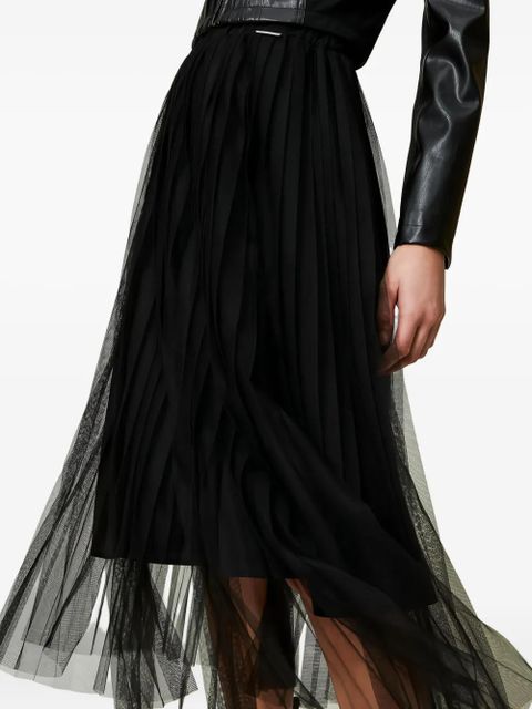 TWINSET pleated midi skirt - Black