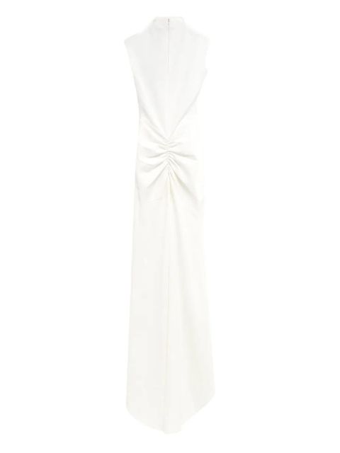 Jacquemus high-neck draped dress - White