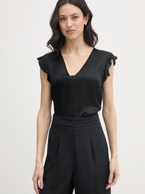 Gaudi bluzka z falbanką damska z wiskozy - zdjęcie produktu nr 2