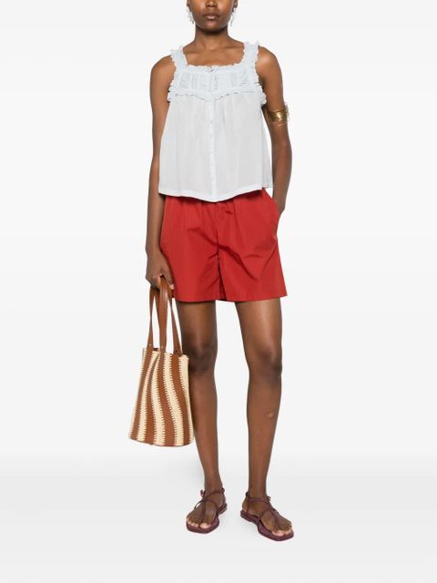 DÔEN frill-trimmed button top - Blue - zdjęcie produktu nr 2