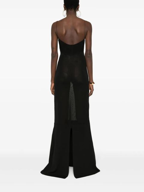 Jacquemus fine-knit maxi dress - Black