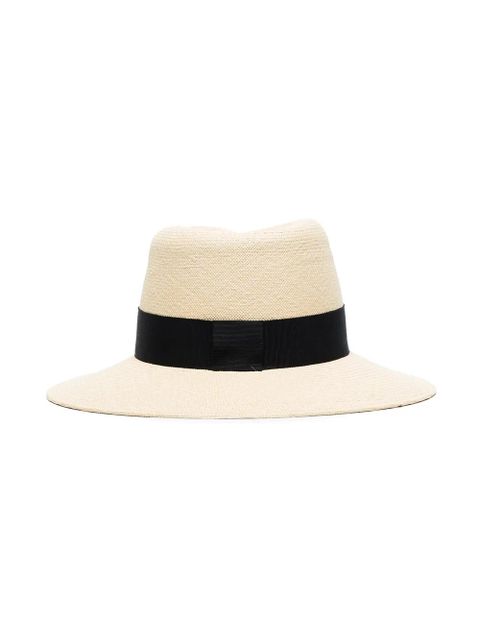Maison Michel Virginie straw Fedora hat - Neutrals