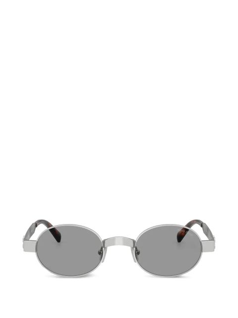 Miu Miu Eyewear oval-frame sunglasses - Silver - zdjęcie produktu nr 1