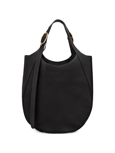Longchamp XL Le Foulonné buckle-detail tote bag - Black