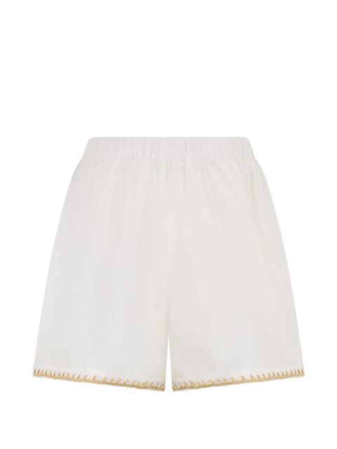 Valentino Garavani elasticated-waistband shorts - White - zdjęcie produktu nr 2