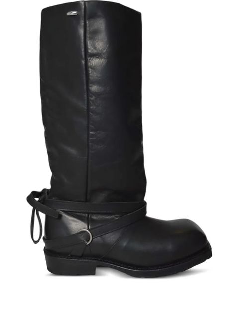OUR LEGACY High Engine strap boots - Black - zdjęcie produktu nr 1