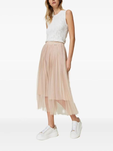 TWINSET pleated midi skirt - Brown