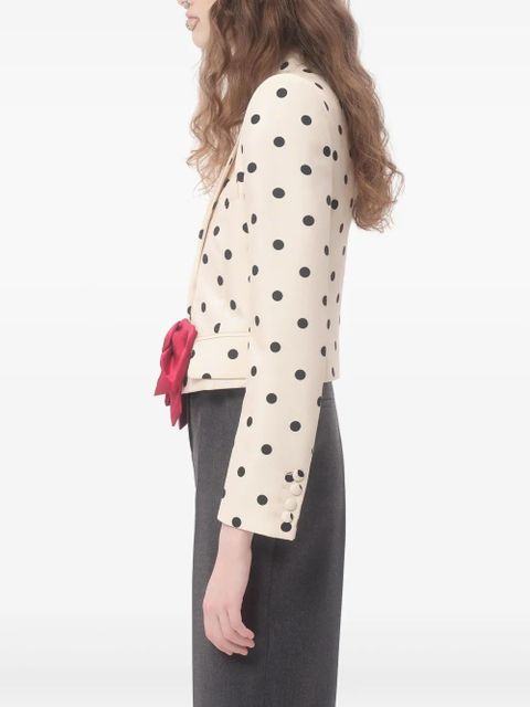 Valentino Garavani Plusdepois-print blazer - Neutrals