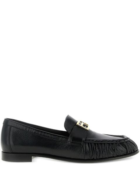 FENDI curled tray baguette loafers - Black - zdjęcie produktu nr 1