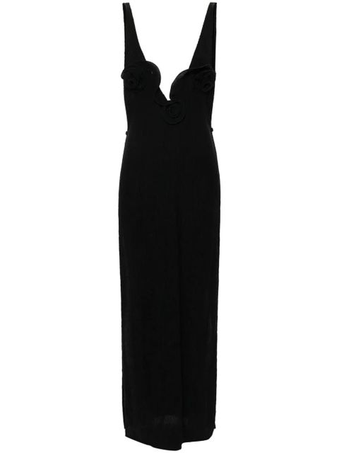 Magda Butrym crepe maxi dress - Black