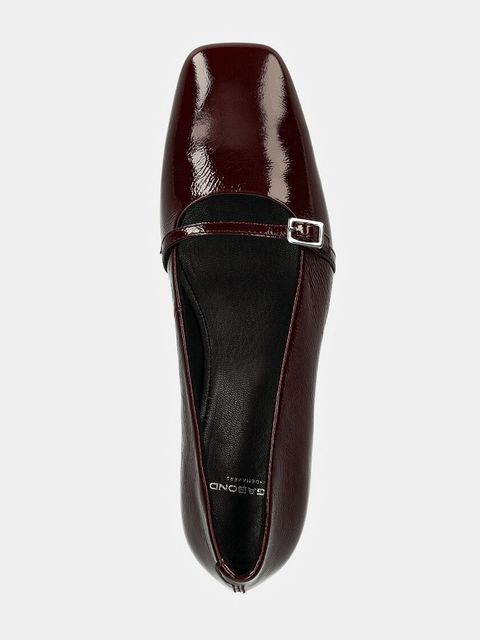 Vagabond Shoemakers baleriny skórzane DEBBI kolor bordowy 5818-160-38