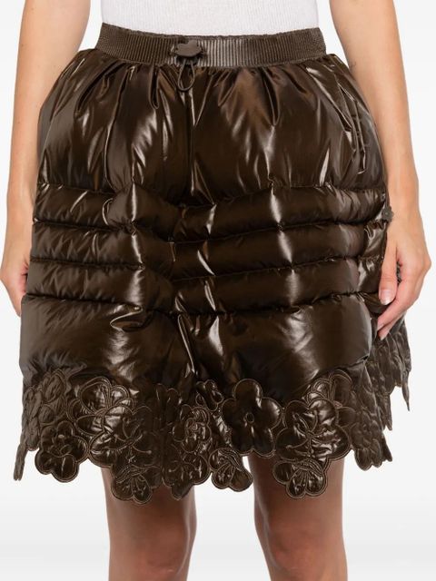 Cecilie Bahnsen x The North Face quilted mini skirt - Brown