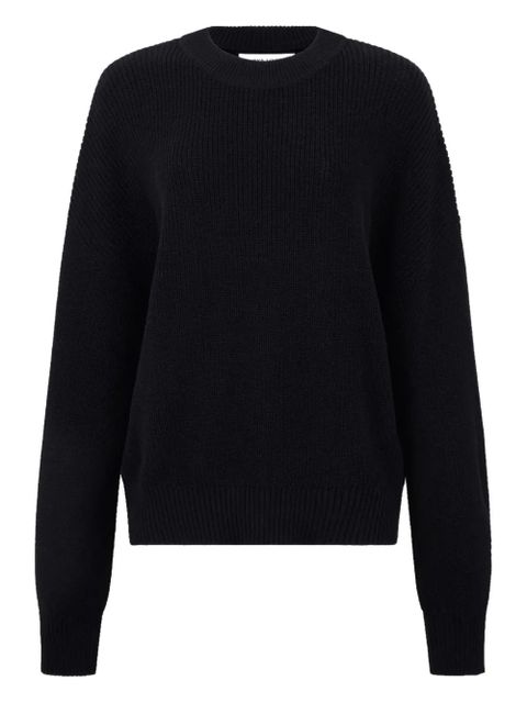 Aya Muse round-neck ribbed sweater - Black - zdjęcie produktu nr 1