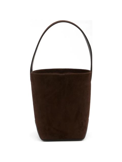 The Row geometric leather small tote - Brown - zdjęcie produktu nr 1