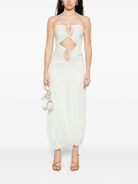 Christopher Esber paisley-ring dress - Green