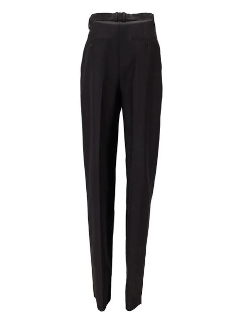 Saint Laurent pleated-front straight trousers - Black - zdjęcie produktu nr 2