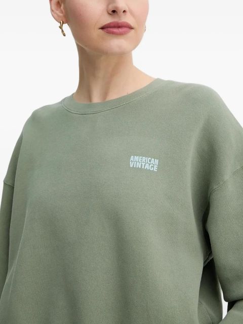 American Vintage Izubird logo-printed sweatshirt - Green