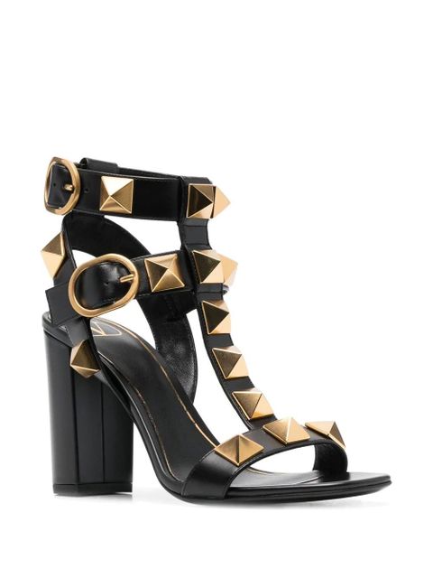 Valentino Garavani Roman Stud 100mm sandals - Black