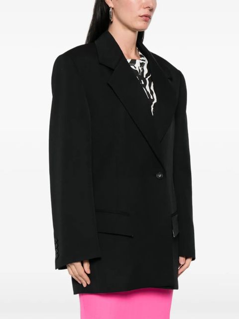 The Attico notched-lapels blazer - Black