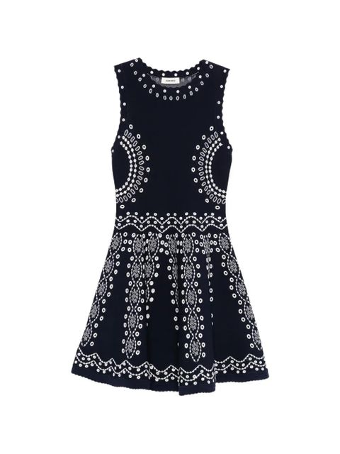 SANDRO embroidered knitted dress - Blue - zdjęcie produktu nr 1