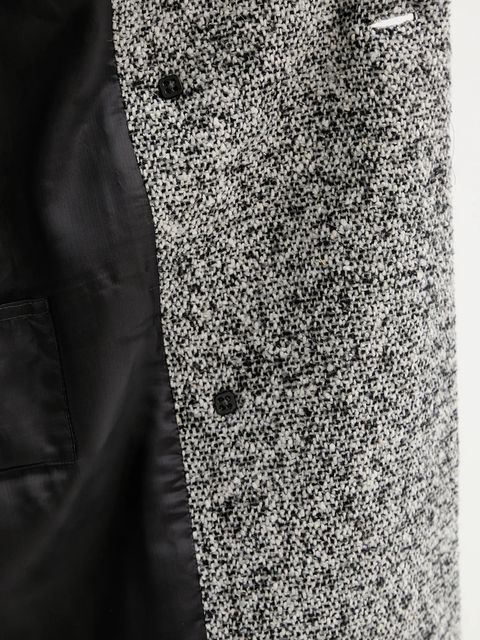 Marc O'Polo płaszcz z dodatkiem wełny kolor szary 509017671133