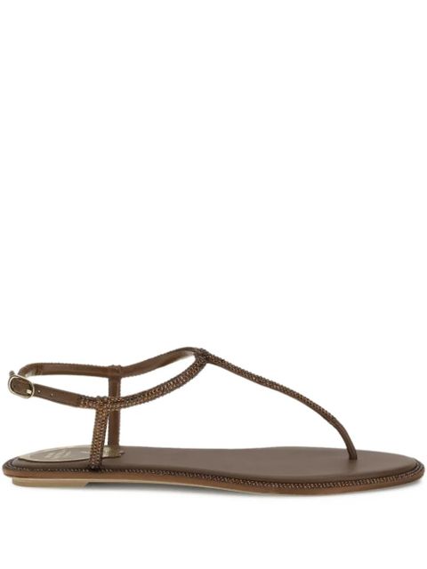 René Caovilla Diana embellished sandals - Brown - zdjęcie produktu nr 1